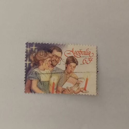 Australian Stamp 63c Family Scene like new