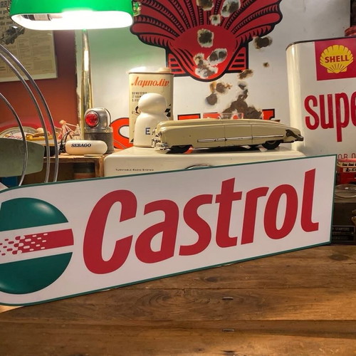 Castrol sign new made of thick plastic