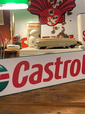 Castrol sign new made of thick plastic