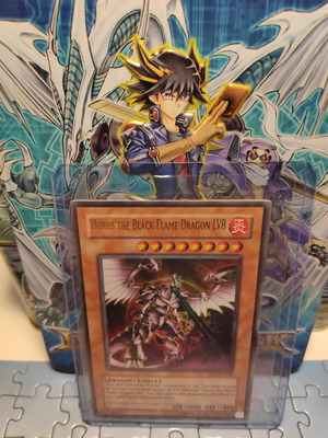 Horus The Black Flame Dragon LV8 DR3-EN008 used Yu-Gi-Oh! card