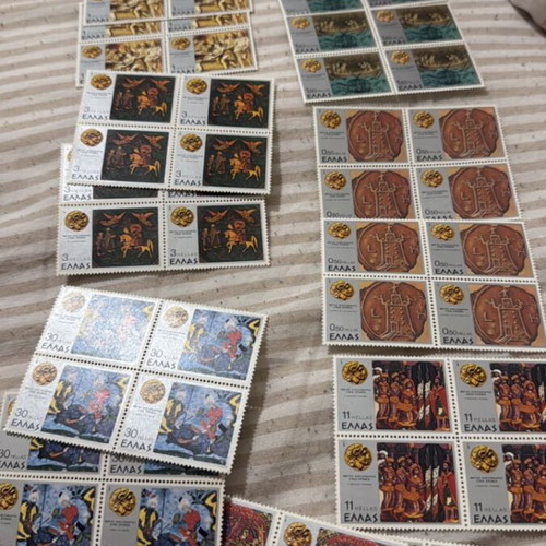 Stamp series mint blocks from Greece