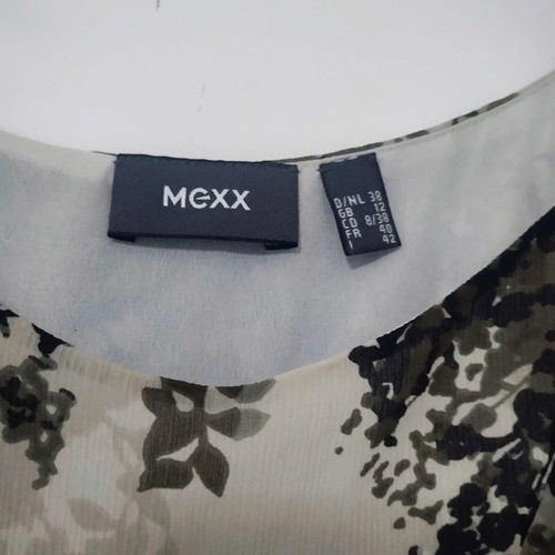 Mexx asymmetrical layered spaghetti top like new, colorful