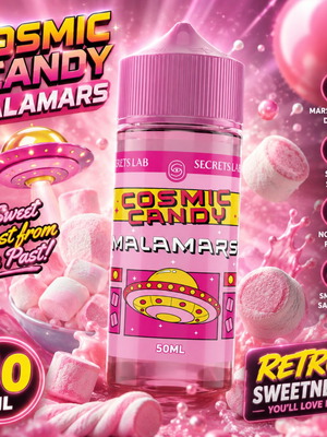 Malamars 50ml Cosmic Candy e-liquid by Secret's Lab new