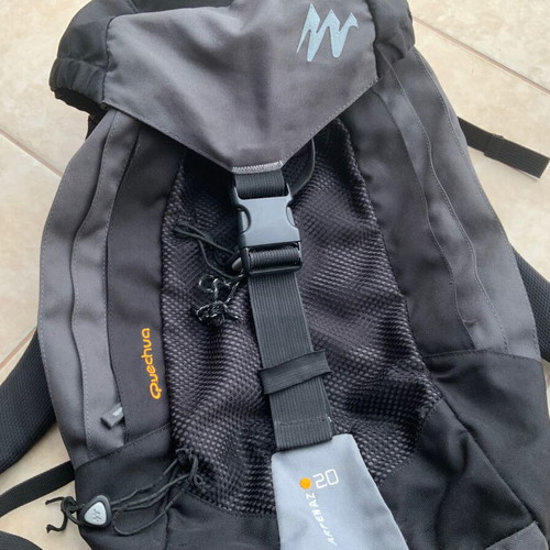 Backpack Quechua black, used, waterproof and durable