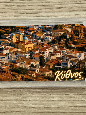 Acrylic fridge magnet 6x9cm – Kythnos, Greek Summer collection