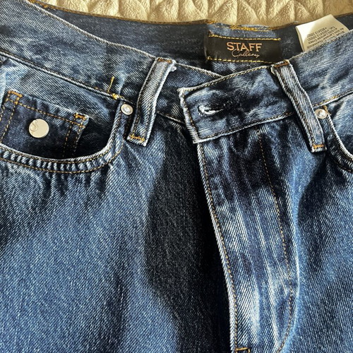 Staff jeans new, soft elastic, wide leg, size 26, blue