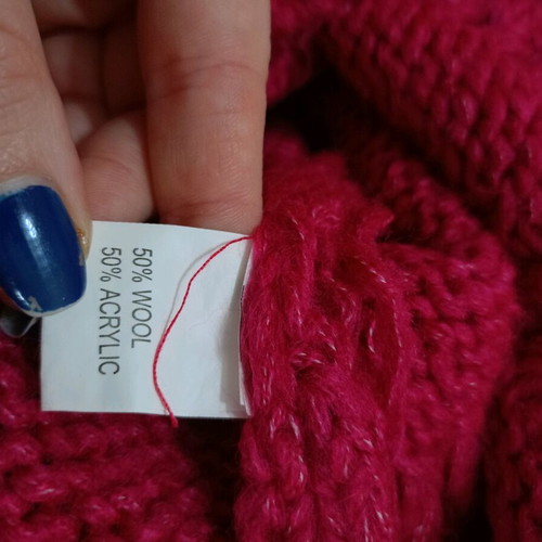Wool knitted turtleneck pullover pink, like new, plus size L-4XL