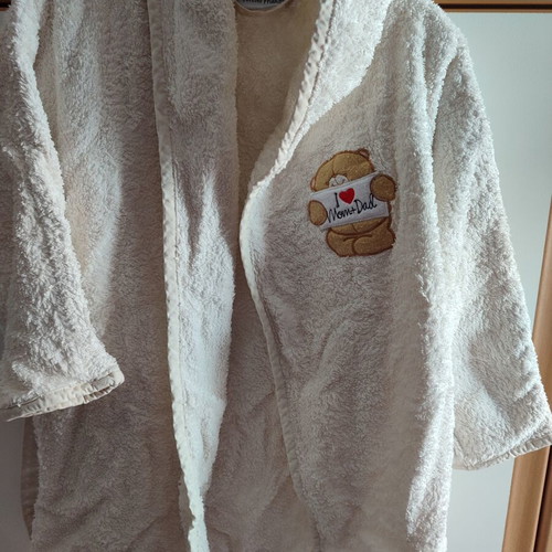 Bathrobe used, 2-3 years old
