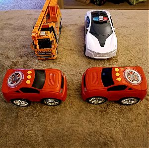 4 παιδικά παιχνίδια αυτοκινητάκια