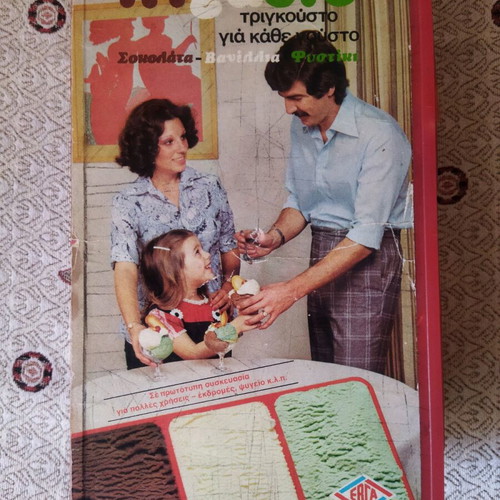 Collectible ice cream box used, vintage