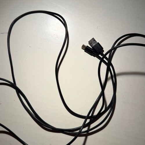 Long USB to USB Type-C Charging Cable Black