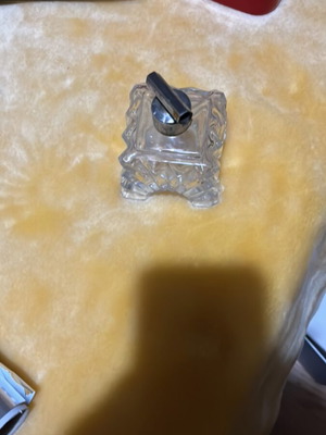 Crystal perfume bottle used vintage