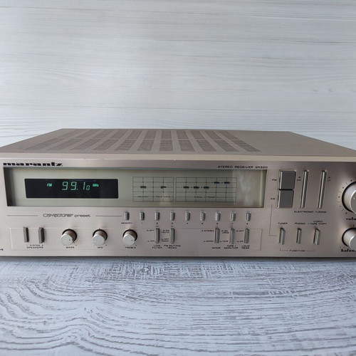 Marantz SR520 Computuner Stereo Receiver used, vintage champagne face