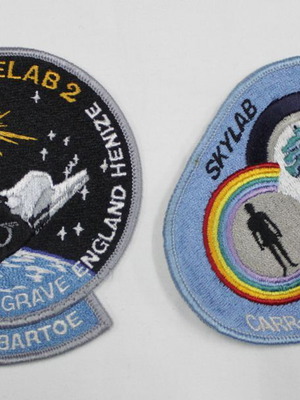 American old sewn NASA patches used, set of 2