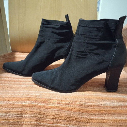 Haris Kazakos Leather Summer Sock Boots Size 39 Like New Made in Italy