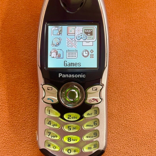 Panasonic EB-GD67 used phone with original box and charger