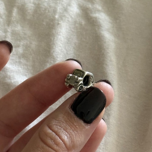 Pandora car charm, silver