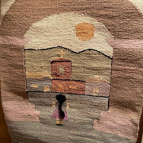 Handmade woven wall decor 100% wool new