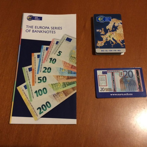 The Europa Series of Banknotes used brochures for Euro