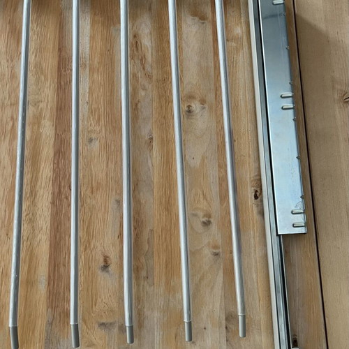 Komplement IKEA 18079 sliding metal wardrobe rack for pants organization