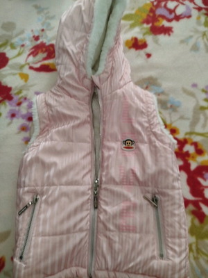 Paul Frank reversible sleeveless vest like new, pink, age 4