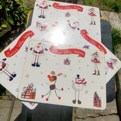 Christmas Placemats used, set of four