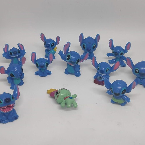 Stitch collectible figures set of 12, like new