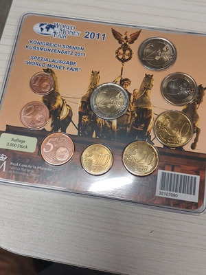 Euro coins Spain 2011 set World Money Fair sealed like new