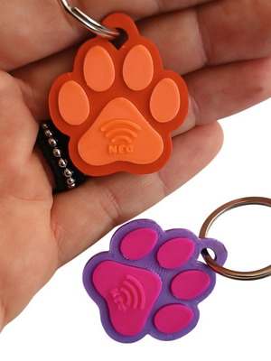 Smart NFC PawTag for Dogs and Cats made to order