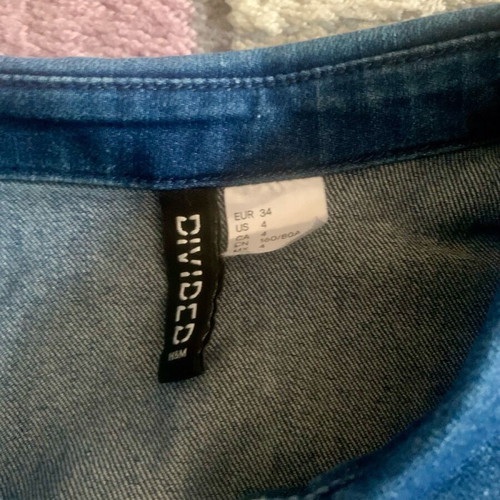 Jean dress H&M like new, blue, size XXS