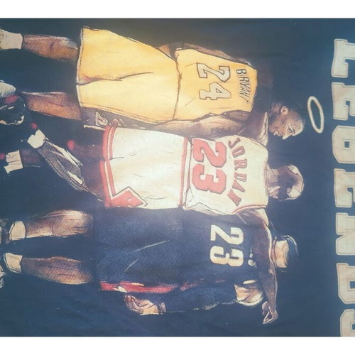 T shirt Kobe Jordan LeBron legends, like new, size M, black