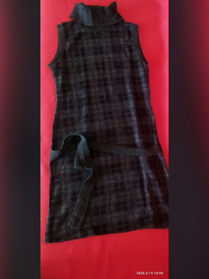 Blouse dress like new, sizes S/M, black and gray