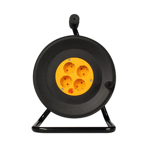 Extension cable reel with 4 sockets 15m H05VV-F 3×1.5mm2 new