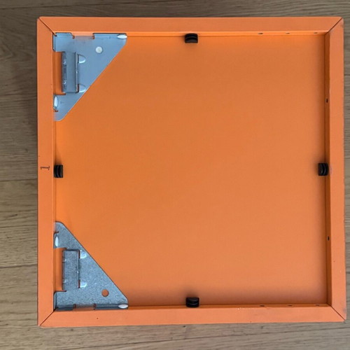 IKEA wall cube shelf used, orange