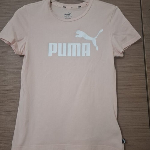 Puma short-sleeve shirt like new, pink, 100% cotton, size 164 cm