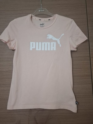 Puma short-sleeve shirt like new, pink, 100% cotton, size 164 cm