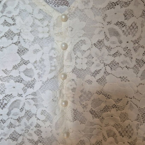 Lace blouse ecru like new, size S