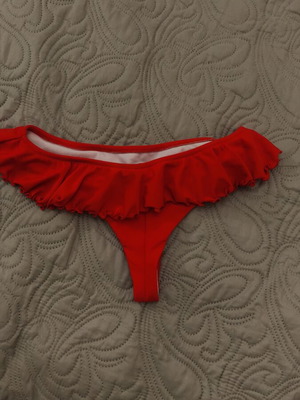 Swimwear bottom new, size M, red
