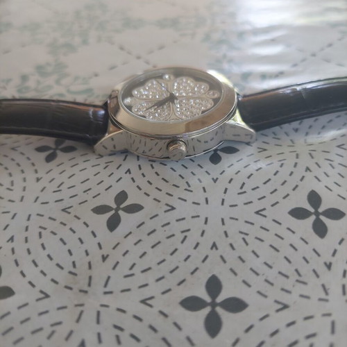 Folli Follie watch with crystals like new, black and silver