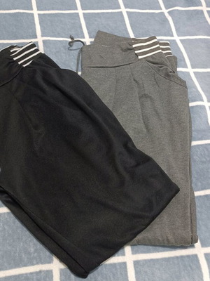 Women's pants like new, black and gray, size XXL