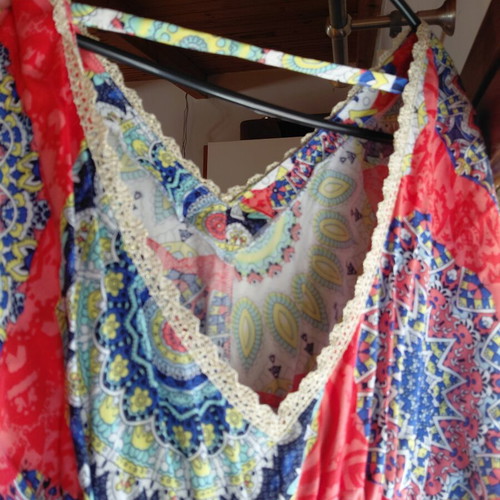 Maxi Boho Kaftan Dress Gianni Rodini like new, multicolor, viscose