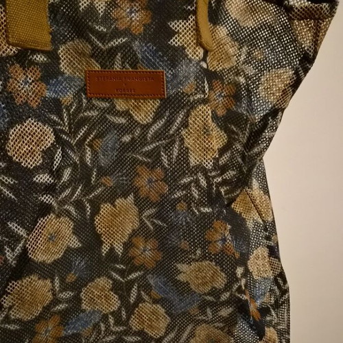Korres Tote Bag new, shoulder, brown and yellow