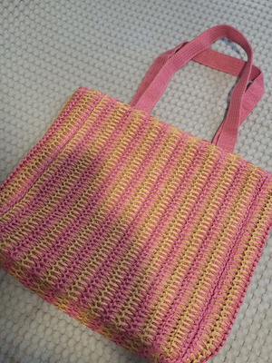 H&M Straw Shoulder Bag like new, multicolor
