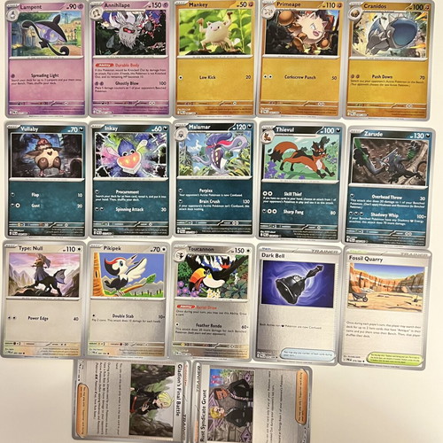Pokémon TCG Pitch Black bulk 106 cards