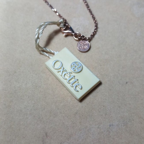 Oxette Long Silver Necklace 84cm with Amazonite Stones new