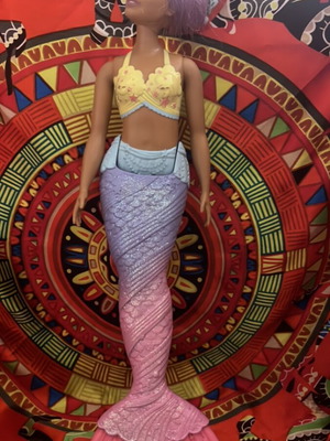 Barbie mermaid doll used
