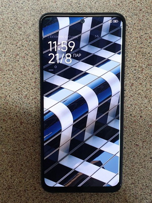 Redmi Note 12 smartphone 128GB, 4+4GB RAM, cracked screen