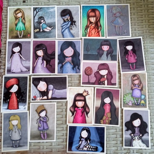 Santoro 2017 stickers like new with purple album and red album gift