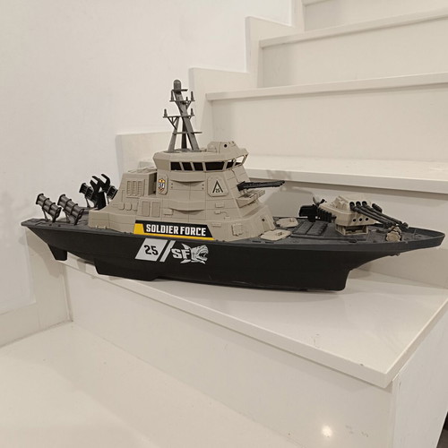 Warship toy used, approx. 50cm, without figures