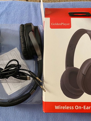 GoldenPlayer Wireless Over-Ear Headphones new, Bluetooth 5.0